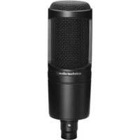 Audio Technica At2020 Studio Vocal Mic - Black, 50 Hertz Frequency Range, 220 Volt Wireless Mic | Professional Sound Quality, Durable Design, Warranty Included