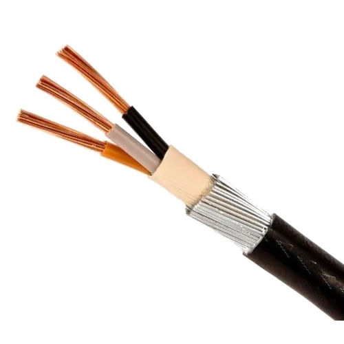 Krystal 1.5 Sq Mm X 2 Core Armoured Speaker Cable - Jacket Color: Black