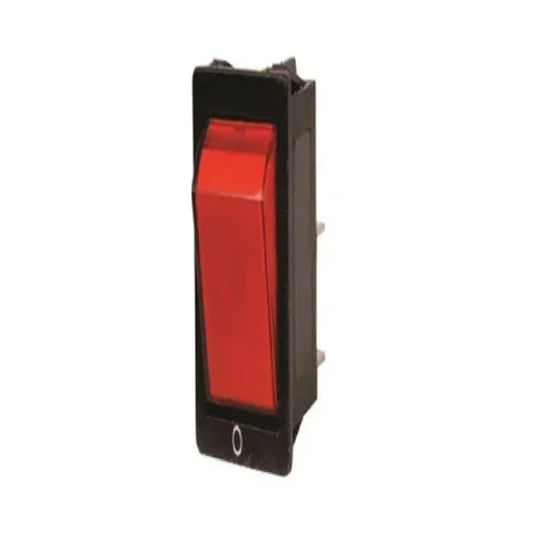 Rocker Switch Illuminated - Color: Red