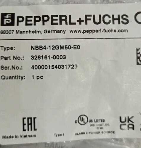PEPPERL+FUCHS , NBB4-12GM50-E0