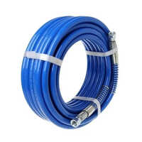 Airless Spray Hose Pipe - Pvc Material, 10 Meters Long, 8 Millimeter Diameter, Vibrant Blue Color - Round Shape For Efficient Paint Application