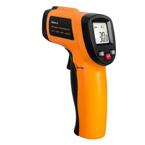 Non-Contact Digital Laser Infrared Thermometer - Color: Orange