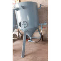 Sand Blasting Hopper - Mild Steel, Blue Finish | 2 Hp Industrial Blasting Machine With Warranty
