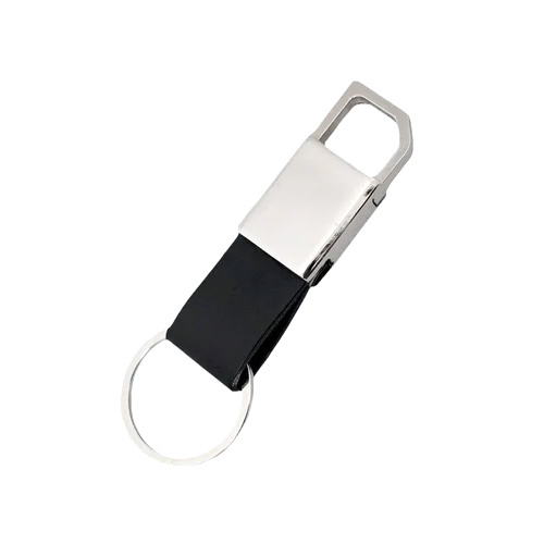 Steel Keychain - High-Quality Steel Compact Size Silver Color | Stylish Plain Design for Men and Women with Indian Regional Influence