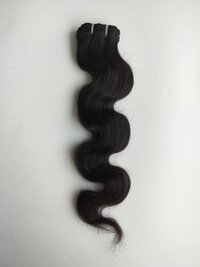 Wavy Natural Black Body Wave Human Hair Weft Extensions