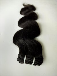 Wavy Natural Black Body Wave Human Hair Weft Extensions