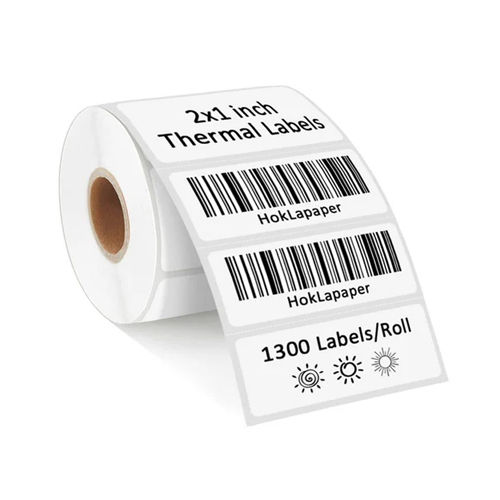 Direct Thermal Barcode Label - Color: Black & White