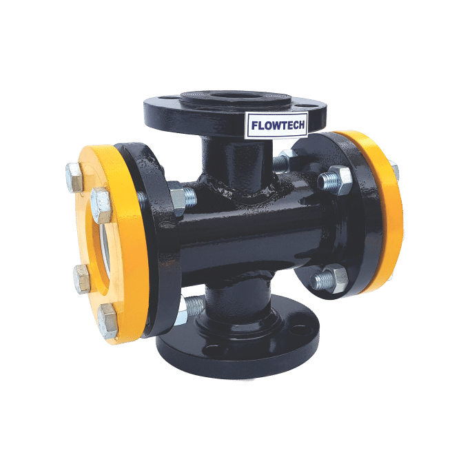 PTFE Lined Double Window Flow Indicator