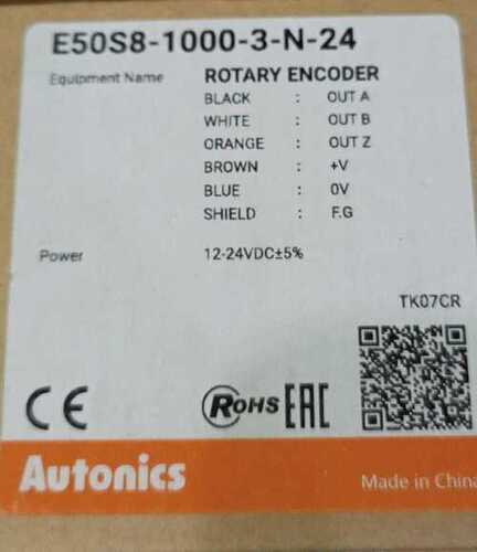 AUTONICS ROTARY ENCODER, E50S8-1000-3-N-24