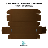 3 Ply Printed Mailer With Multi-Color Printing, 100% Sustainable And Eco-Friendly - Blue