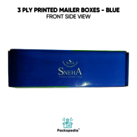 3 Ply Printed Mailer With Multi-Color Printing, 100% Sustainable And Eco-Friendly - Blue