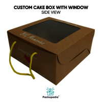 Custom Cake Box With Window And Dori Handle