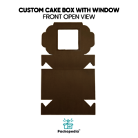 Custom Cake Box With Window And Dori Handle