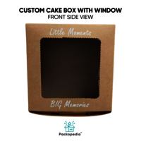 Custom Cake Box With Window And Dori Handle