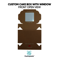 Custom Cake Box With Window And Dori Handle