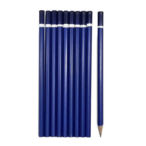 Hexagon Blue Polymer Pencils With Depping