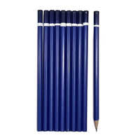 Hexagon Blue Polymer Pencils With Depping - Polymer Material, 175mm Length, Blue Color | Durable, High-quality, Extra Grip Feature