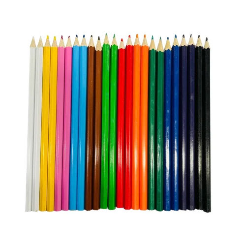 Hexagon 12 Colour Lead Pencils With Sharpening - Color: Multicolor