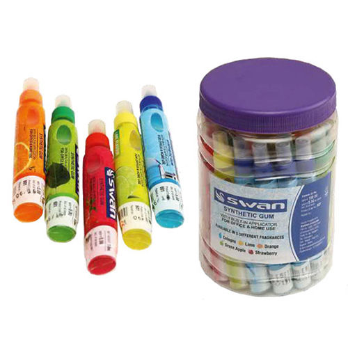 18Ml Swan Assorted Synthetic Gum In Jar - Color: Multicolor