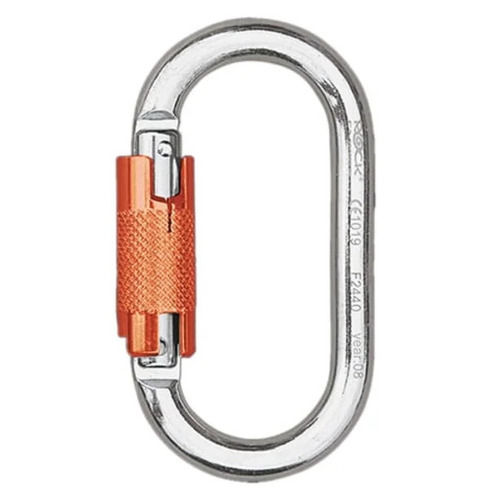 Rock Empire Steel Oval Twist Lock Carabiner