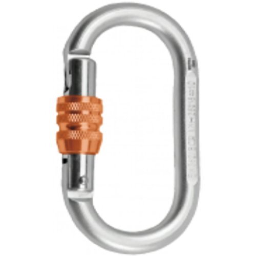 Rock Empire Steel Oval Screw Locking Carabiner