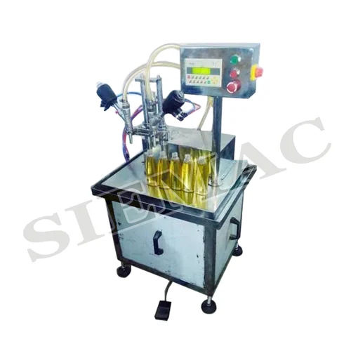 Semi Automatic 2 Head Gear Pump Based Paste And Liquid Filling Machine