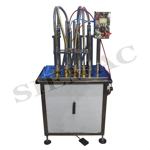 Semi Automatic 4 Head Sanitizer Filling Machine