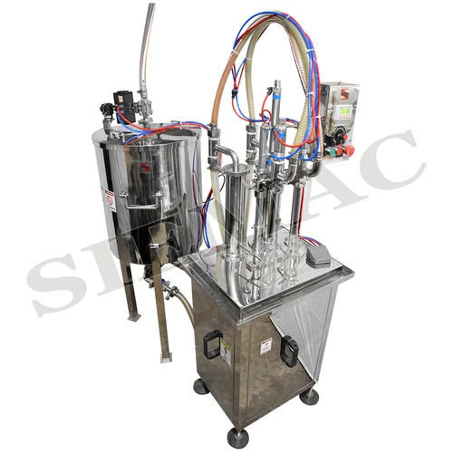 Semi Automatic Milk Bottle Filling Machine With Ss Tank - Dimension (L*W*H): 750 L X 750 W X 1200 H Millimeter (Mm)