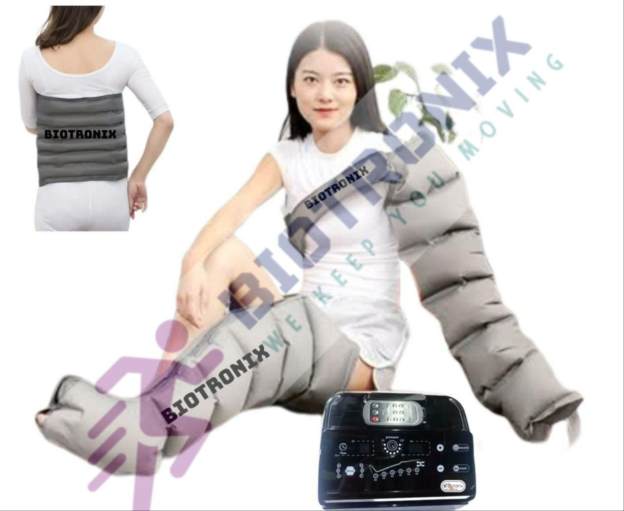 DVT 50-60 Hz 20-250 Mmhg 6 Chamber Air Compression Lymphatic Drainage Massage Prevent