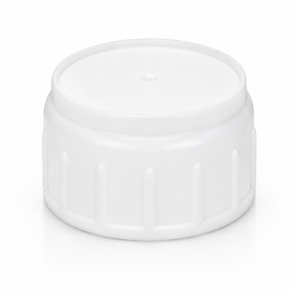 38mm Pesticides Bottle Cap - Plastic Material | White Color, Screw Cap Design, Tamper-Evident, Leak-Resistant Seal for Safe Storage
