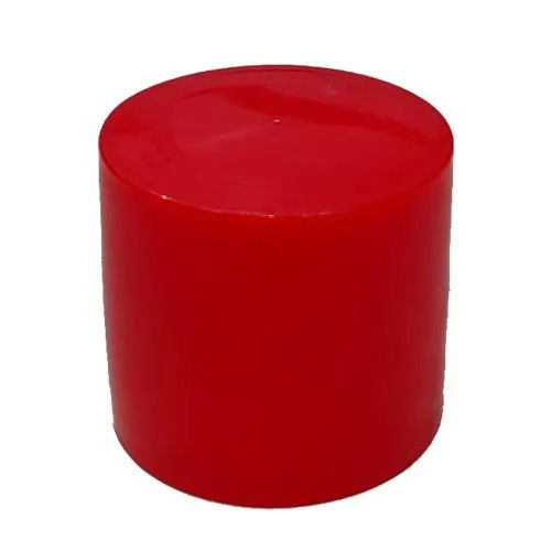 Dome Round Plastic Bottle Cap - Color: Red