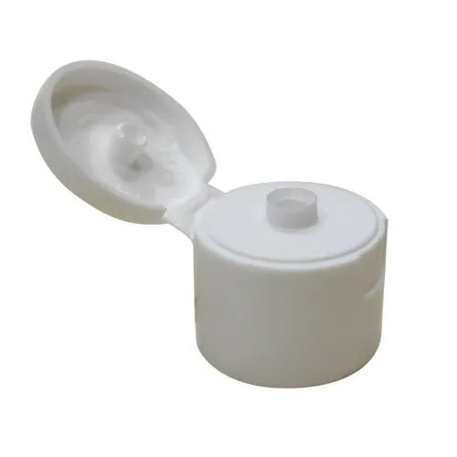 25Mm Plastic Flip Top Cap - Color: White