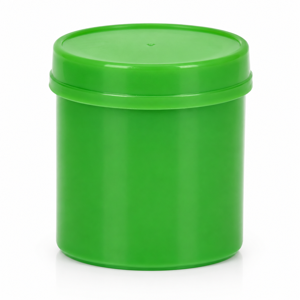 150gm Securi Lime Plastic Packaging Jar - Food-Grade Plastic, 150gm Size , Green Color, Tamper-Evident Lid for Secure Storage