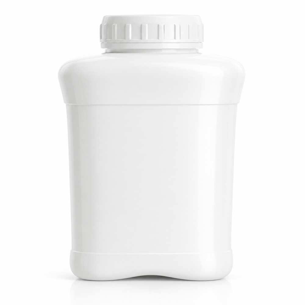 1 Litre Plain Plastic Bottle - High-Quality Plastic, 1 Ltr/hr Capacity, White Color | Screw Cap, Leak-Proof Design, Durable for Versatile Use