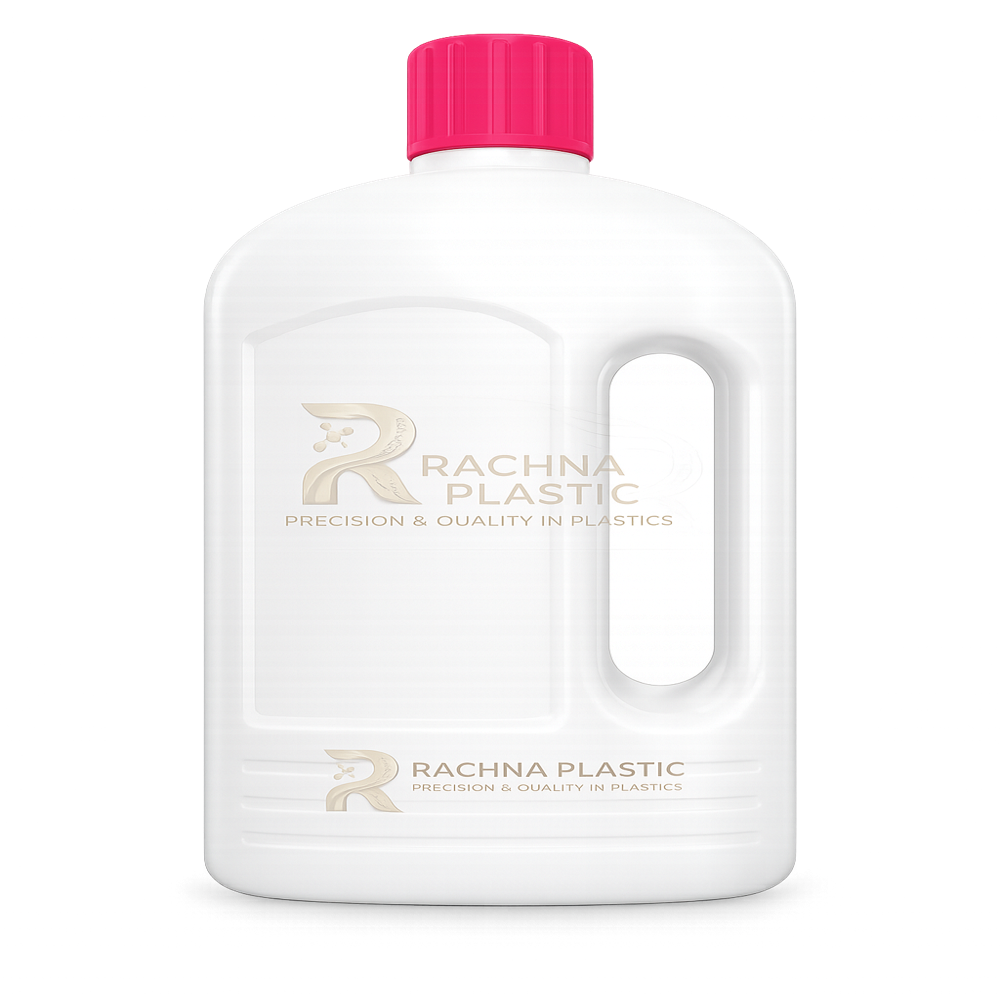 1L Floor Cleaner - High-Quality Plastic 23mm Opening Size White Color | Screw Cap Seal Warranty Included