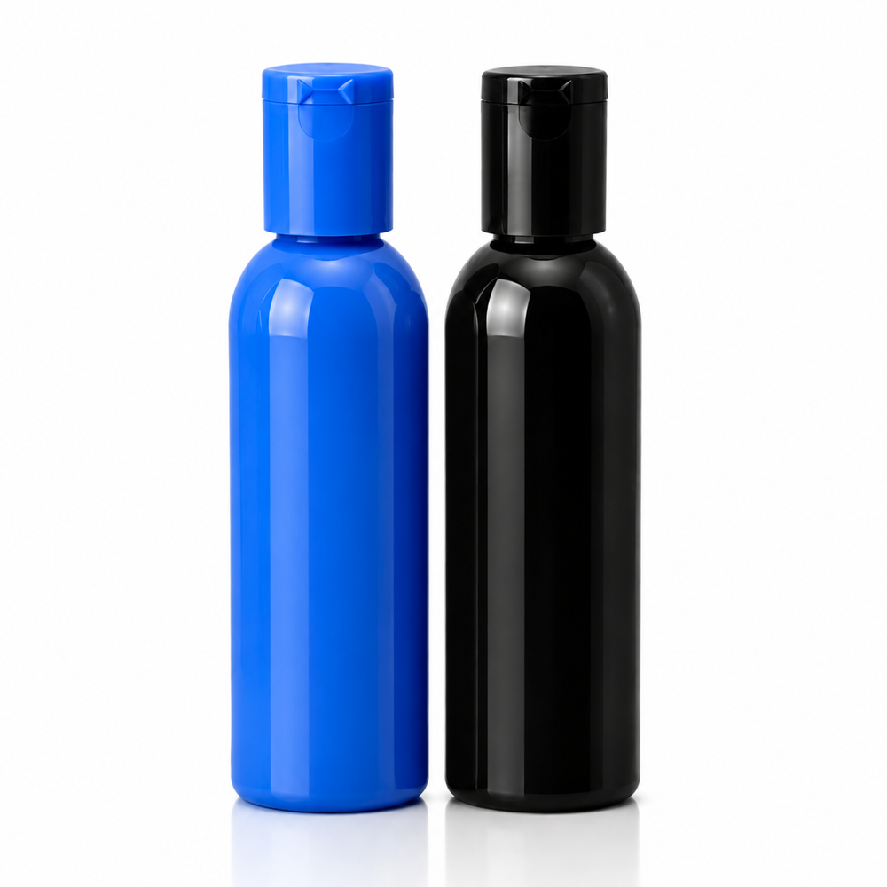 100ml Plastic Shampoo Bottle - High-Quality Plastic, 23mm Size, White Color | Round Shape, Screw Cap Sealing Type, Ideal for Travel