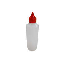 80ml Fabric Glue Plastic Bottle - Plastic, 80 Milliliter (ml) Capacity, Red And White Color, Round Shape, Screw Cap Sealing | Perfect For Fabric Bonding And Repairs