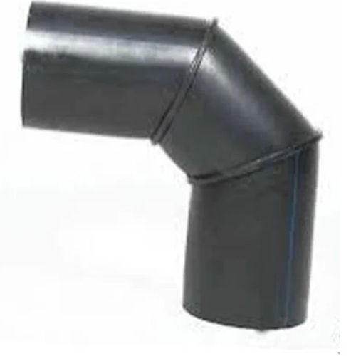 L Shaped Hdpe Bend - Color: Black