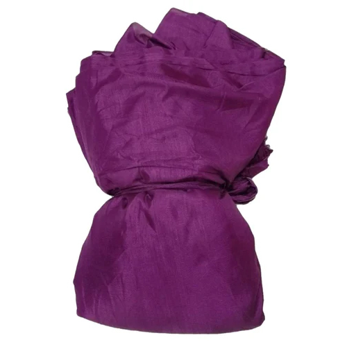Purple Polyester Silk Fabric - 100% Polyester, 45x In Width, Rich Purple Color | Smooth Texture, Machine Washable, All-Season Versatility, Elegant Sheen
