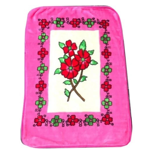 Printed Baby Fleece Blanket - Fleece Material, 75mm x 45mm Size, Multicolor Print | Soft, Cozy, Machine Washable, Ideal for Babies