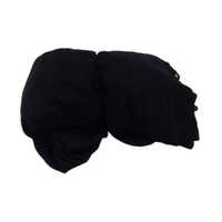 Black Plain Georgette Fabric - 45 Inch Width | Elegant Washable All-season Versatile Fabric In Sophisticated Black For Any Project