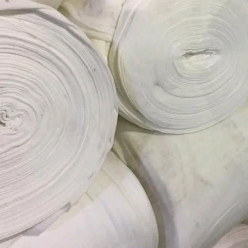 White Hosiery Fabric - High-Strength Cotton, Plain Texture, Washable, Durable, Ideal for Customization and Comfortable Garment Creation