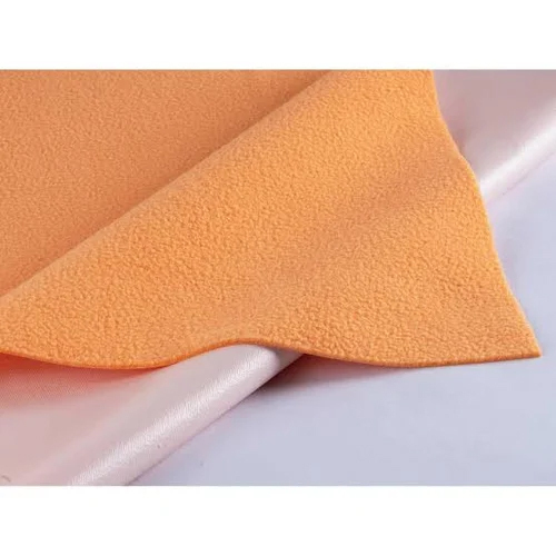Entyfilling Fleece Fabrics - High-quality Polyester, 70-72 Inches Wide, Bright Orange Color, Plain Texture, Washable For Easy Maintenance