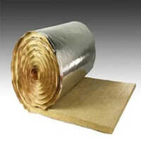 Glass Wool With One Sided Aluminium Foil - 40 Millimeter Thickness, Silver Colour, Aluminium Alloy | Good Quality Insulation Solution