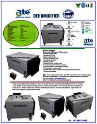 Wall And  Celling  Mounted Dehumidifier  150L-Day