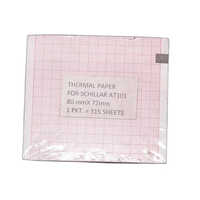 Ecg Paper For Schiller At-101 - Coated Paper, 80mm X 72mm X 100/314 Sheets | Smooth Surface, Durable Material, White Color