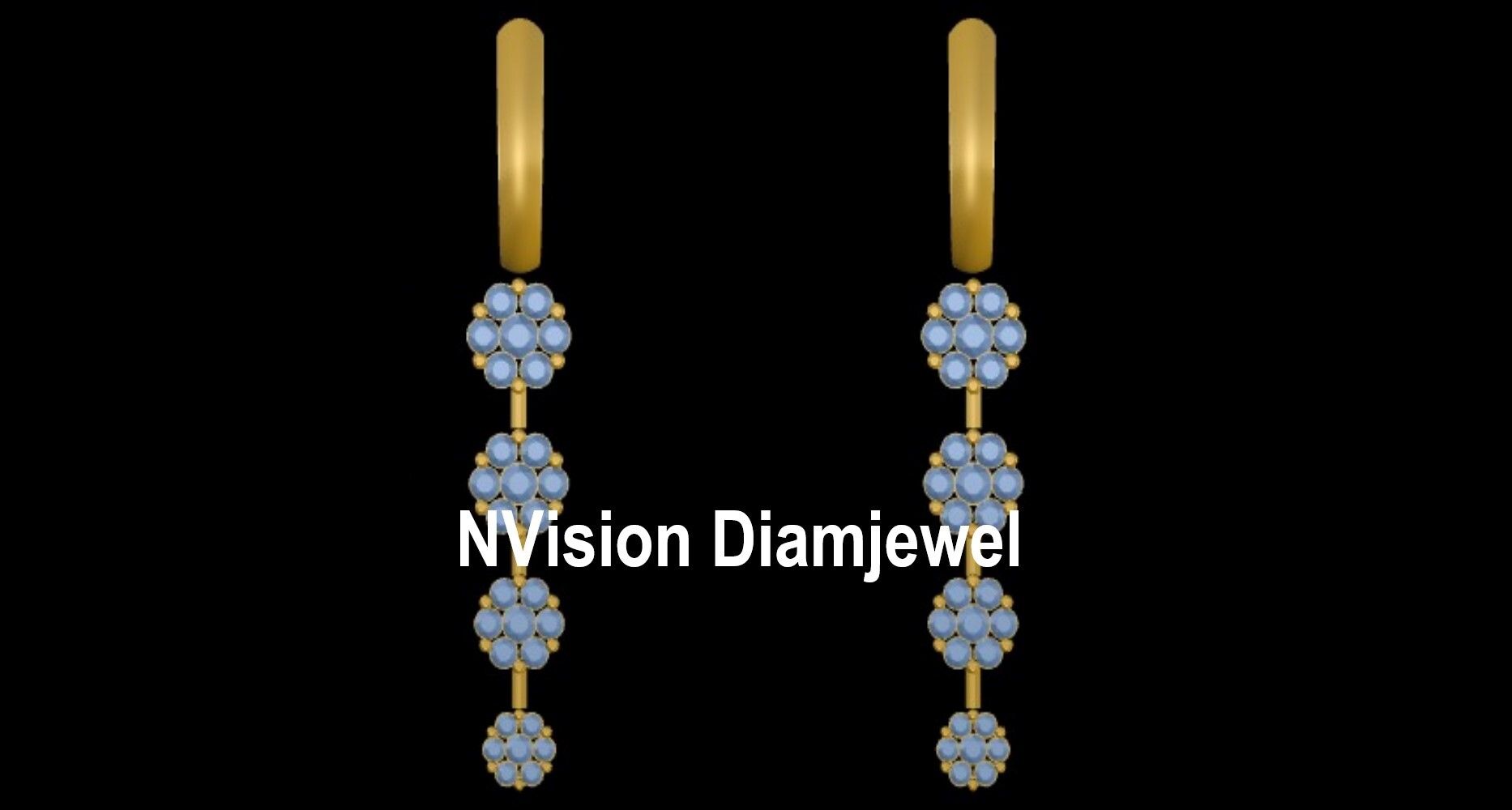 Natural Diamond Solitaire look Necklace & Earrings