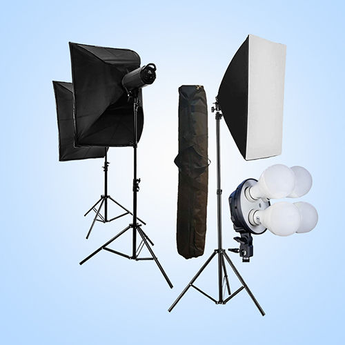 Video Light Softbox With Metal Stand - Color: Black