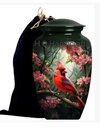 Cardinal bird Designs Cremation Urn