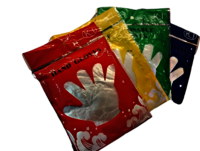 Disposable hand gloves